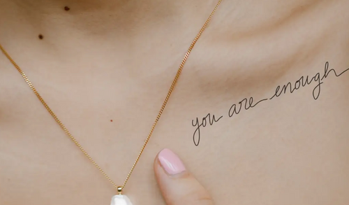 You Are Enough Temporary Tattoo