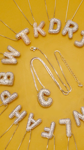 Bubble Rhinestone Necklace