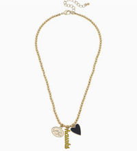 Load image into Gallery viewer, Iowa Hawkeyes Ball Bead Charm Necklace