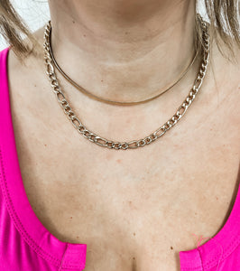 Double Layer Snake Chain Necklace